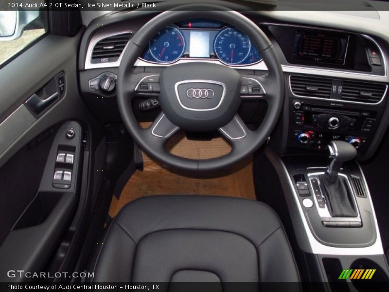 Ice Silver Metallic / Black 2014 Audi A4 2.0T Sedan