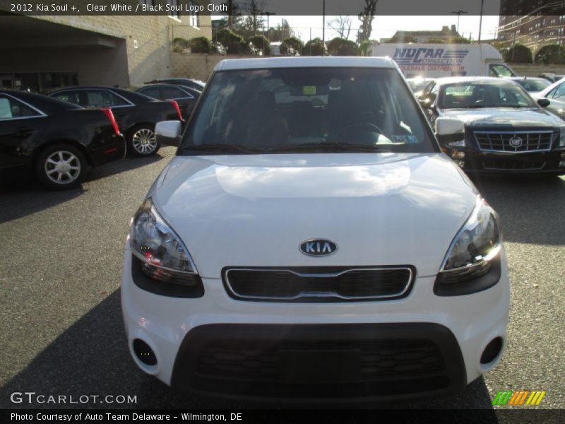 Clear White / Black Soul Logo Cloth 2012 Kia Soul +