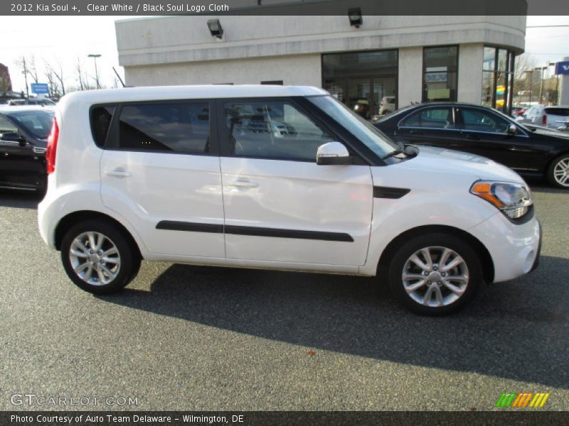 Clear White / Black Soul Logo Cloth 2012 Kia Soul +
