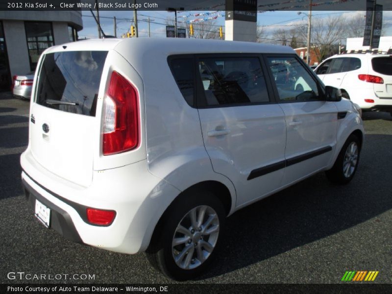 Clear White / Black Soul Logo Cloth 2012 Kia Soul +