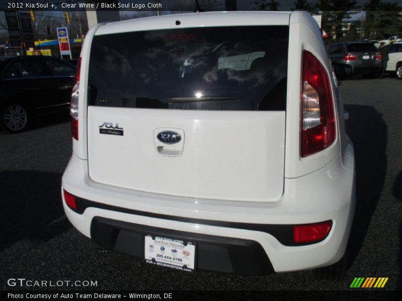 Clear White / Black Soul Logo Cloth 2012 Kia Soul +
