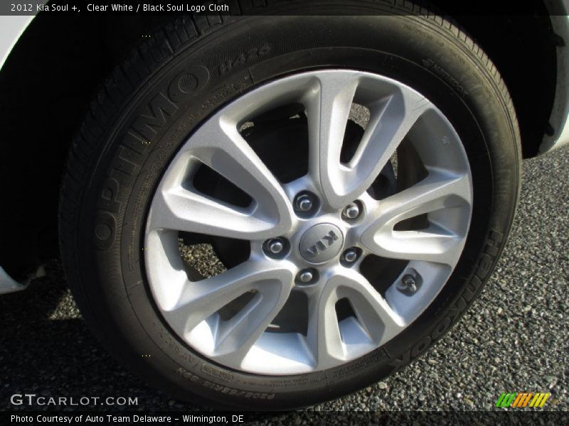 Clear White / Black Soul Logo Cloth 2012 Kia Soul +
