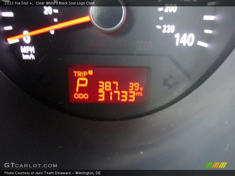 Clear White / Black Soul Logo Cloth 2012 Kia Soul +