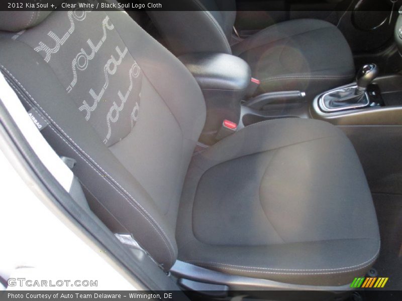 Clear White / Black Soul Logo Cloth 2012 Kia Soul +