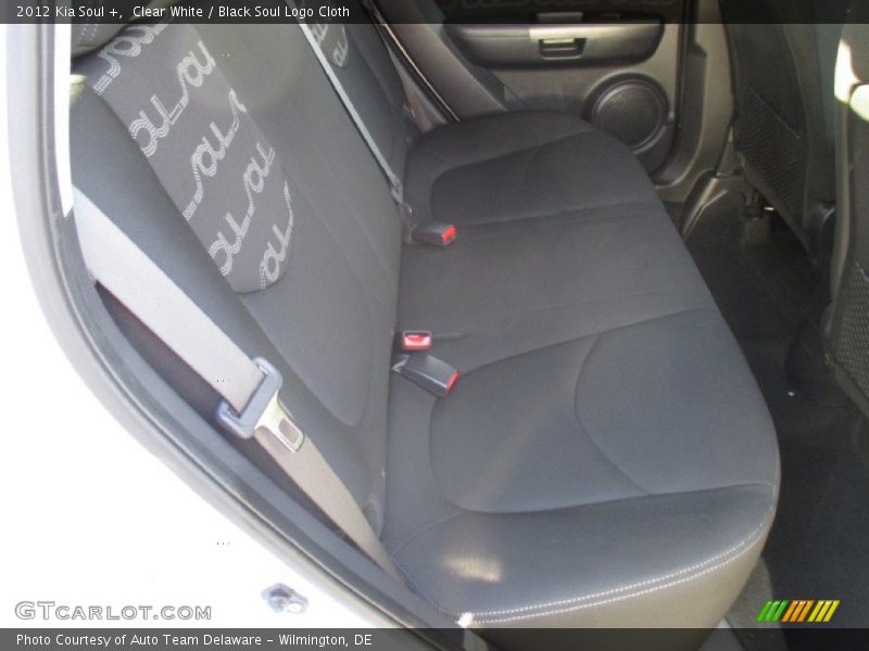 Clear White / Black Soul Logo Cloth 2012 Kia Soul +