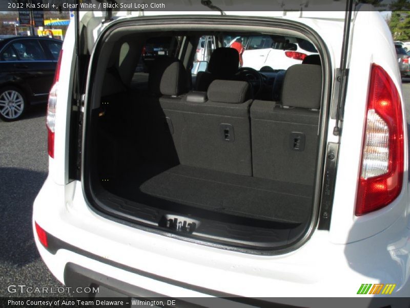 Clear White / Black Soul Logo Cloth 2012 Kia Soul +