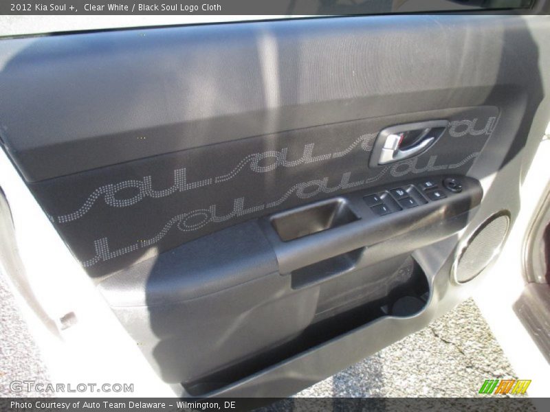 Clear White / Black Soul Logo Cloth 2012 Kia Soul +