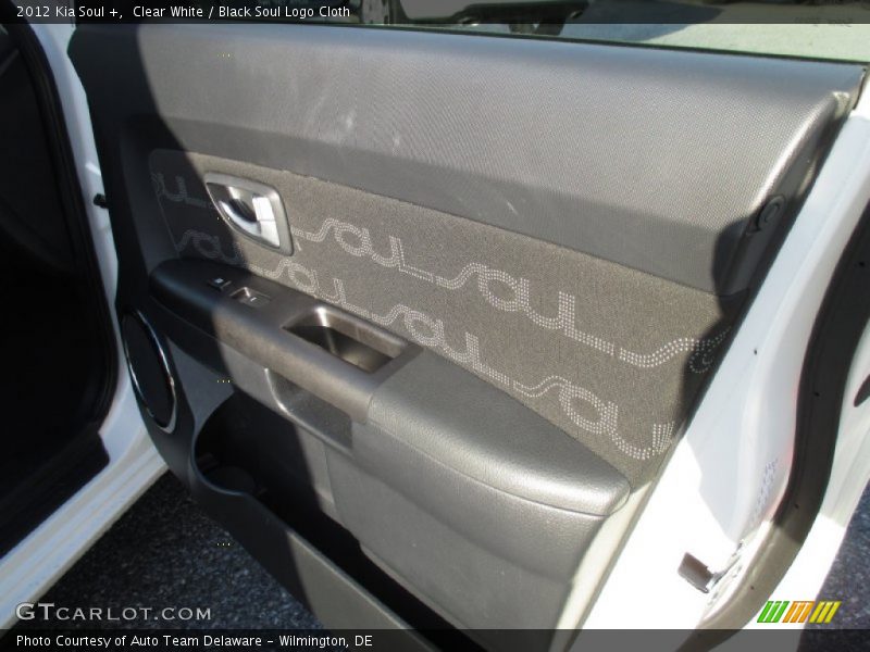 Clear White / Black Soul Logo Cloth 2012 Kia Soul +