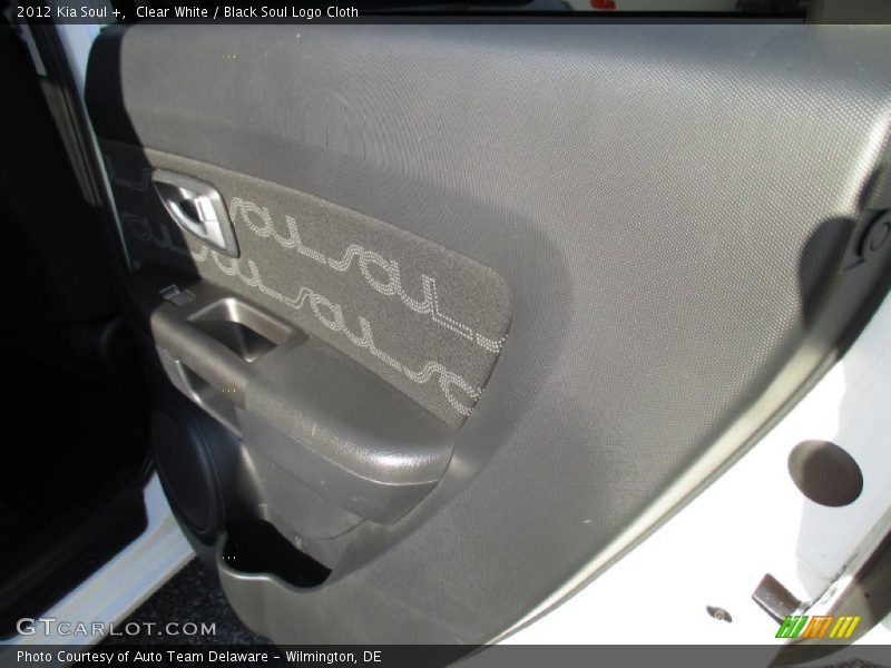 Clear White / Black Soul Logo Cloth 2012 Kia Soul +
