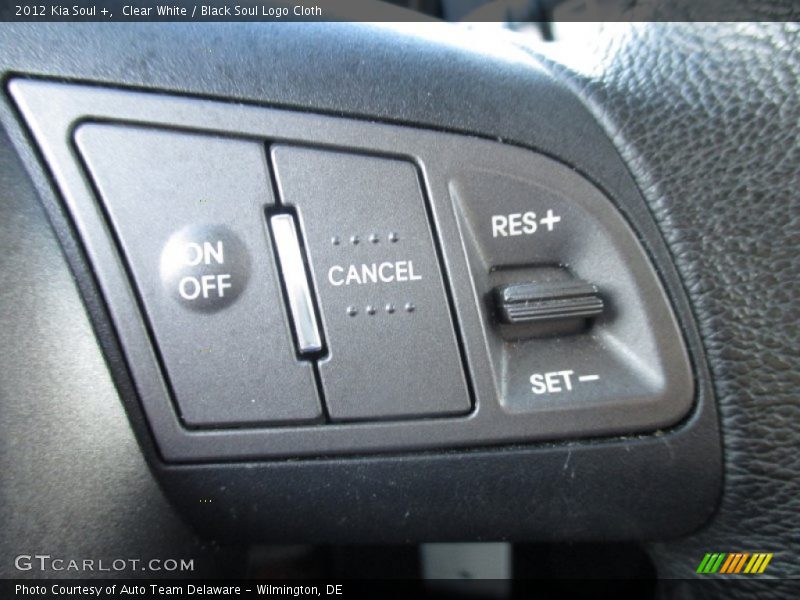 Clear White / Black Soul Logo Cloth 2012 Kia Soul +