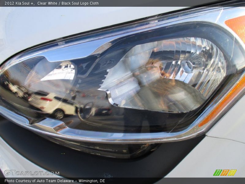 Clear White / Black Soul Logo Cloth 2012 Kia Soul +