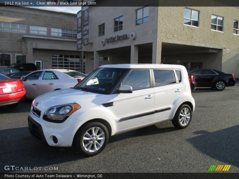 Clear White / Black Soul Logo Cloth 2012 Kia Soul +