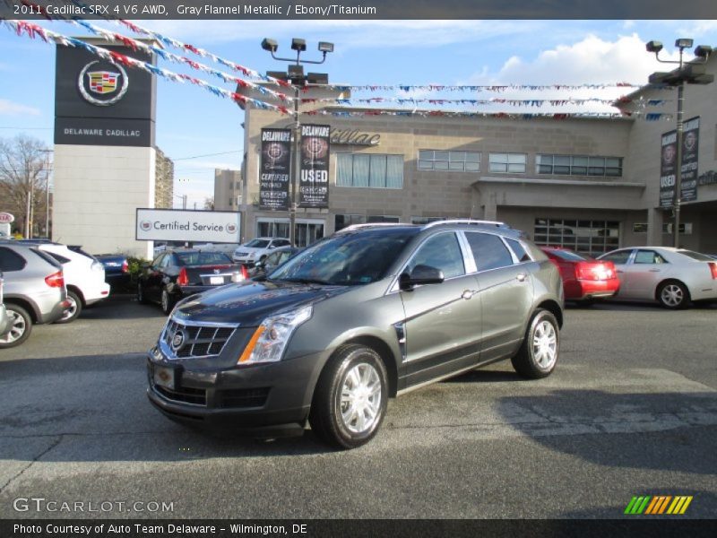 Gray Flannel Metallic / Ebony/Titanium 2011 Cadillac SRX 4 V6 AWD