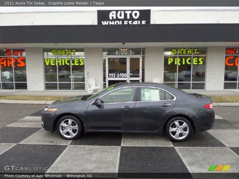 Graphite Luster Metallic / Taupe 2012 Acura TSX Sedan
