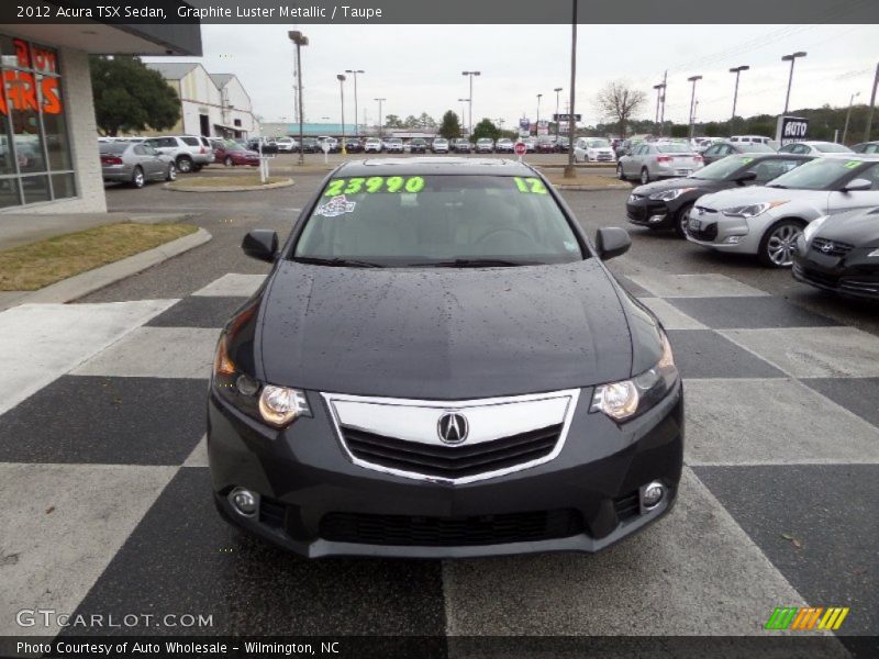 Graphite Luster Metallic / Taupe 2012 Acura TSX Sedan