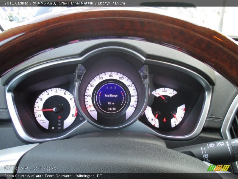 Gray Flannel Metallic / Ebony/Titanium 2011 Cadillac SRX 4 V6 AWD