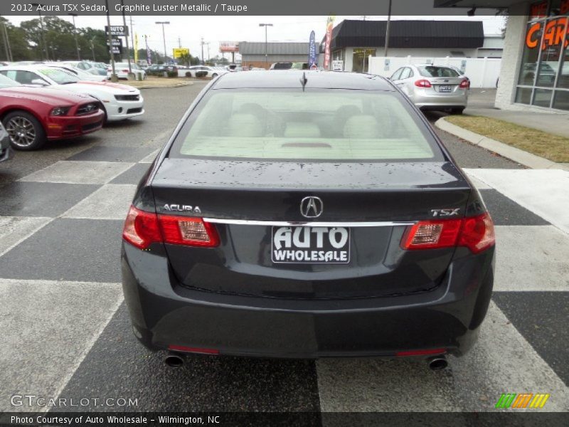 Graphite Luster Metallic / Taupe 2012 Acura TSX Sedan