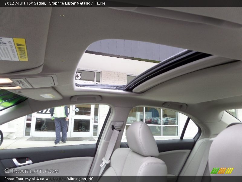 Graphite Luster Metallic / Taupe 2012 Acura TSX Sedan