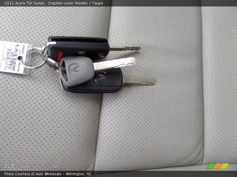 Graphite Luster Metallic / Taupe 2012 Acura TSX Sedan