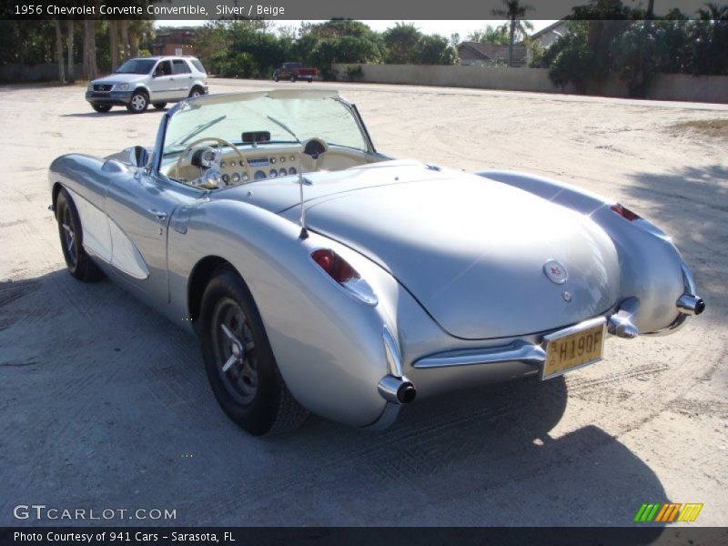 Silver / Beige 1956 Chevrolet Corvette Convertible