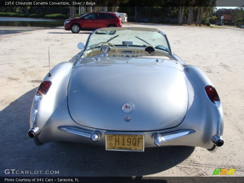 Silver / Beige 1956 Chevrolet Corvette Convertible