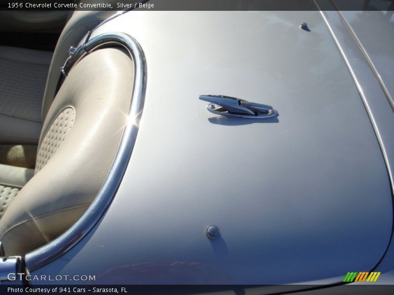 Silver / Beige 1956 Chevrolet Corvette Convertible