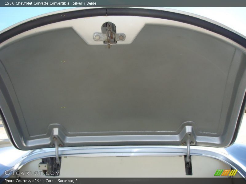 Silver / Beige 1956 Chevrolet Corvette Convertible