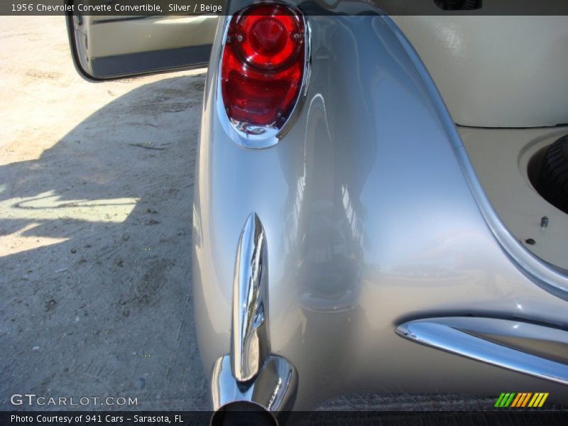 Silver / Beige 1956 Chevrolet Corvette Convertible
