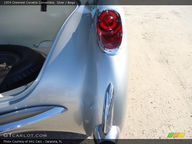 Silver / Beige 1956 Chevrolet Corvette Convertible