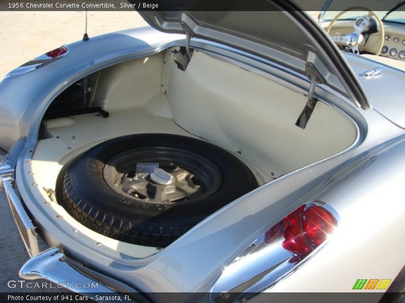 Silver / Beige 1956 Chevrolet Corvette Convertible