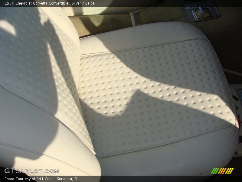 Silver / Beige 1956 Chevrolet Corvette Convertible