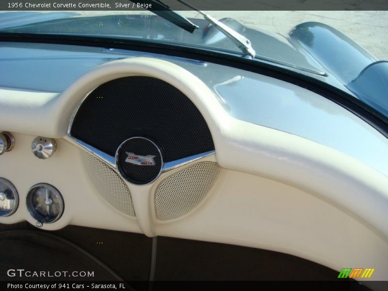 Silver / Beige 1956 Chevrolet Corvette Convertible