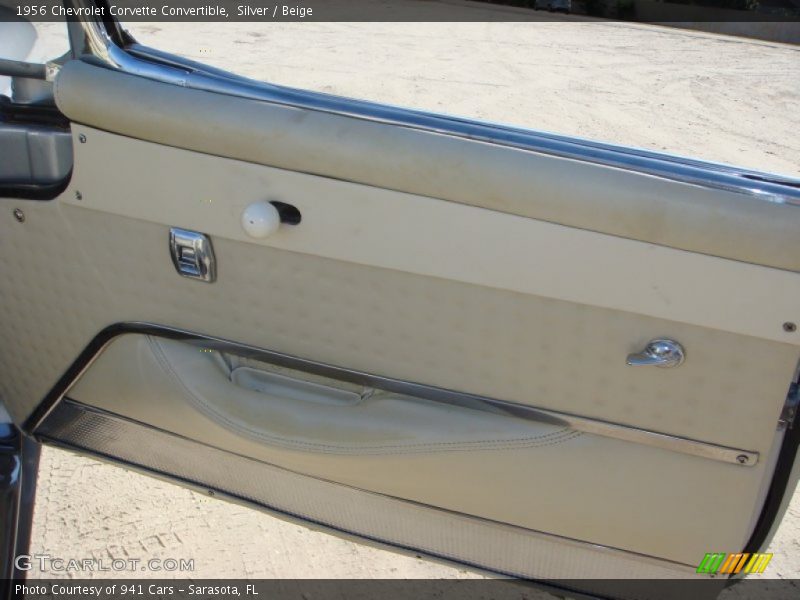 Silver / Beige 1956 Chevrolet Corvette Convertible