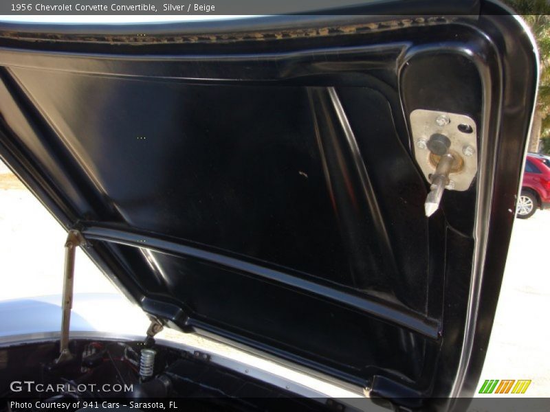 Silver / Beige 1956 Chevrolet Corvette Convertible