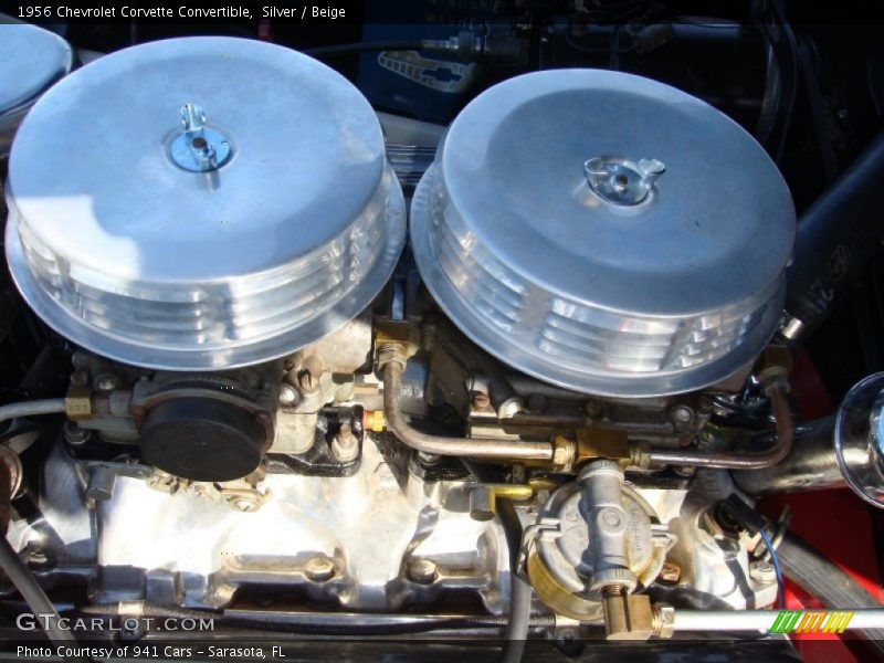 1956 Corvette Convertible Engine - 265 cid 2x4bbl OHV 16-Valve V8