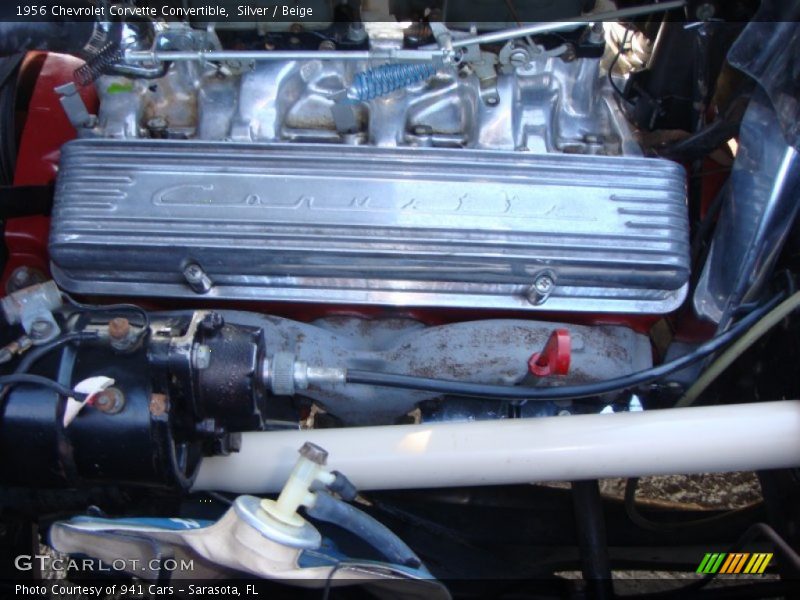 Silver / Beige 1956 Chevrolet Corvette Convertible