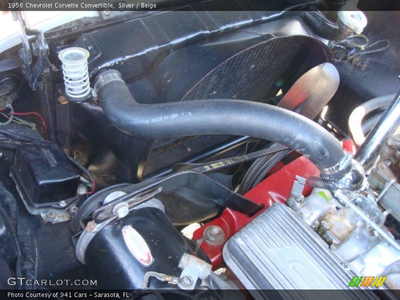 Silver / Beige 1956 Chevrolet Corvette Convertible