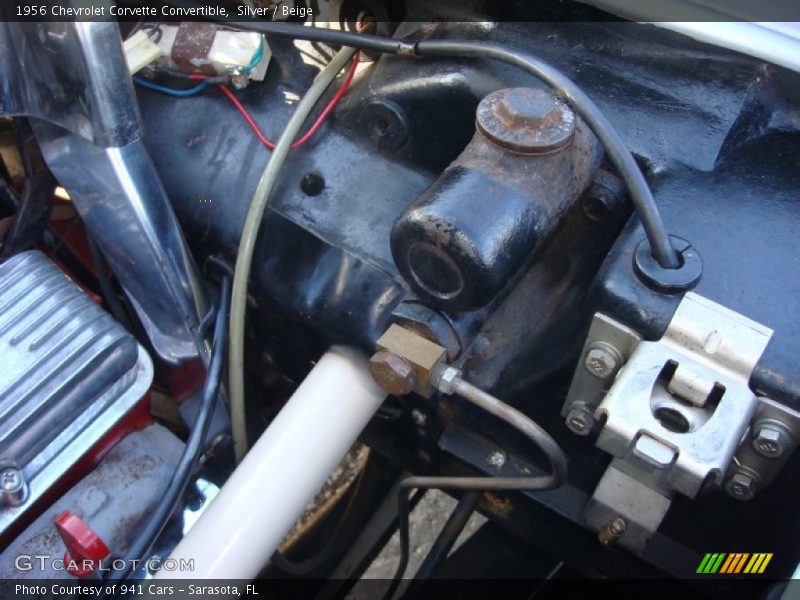 Silver / Beige 1956 Chevrolet Corvette Convertible