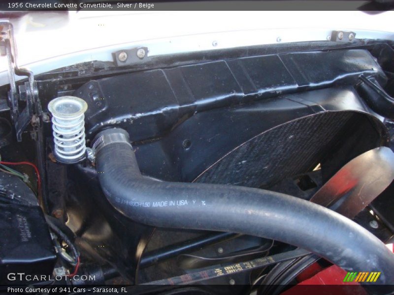 Silver / Beige 1956 Chevrolet Corvette Convertible
