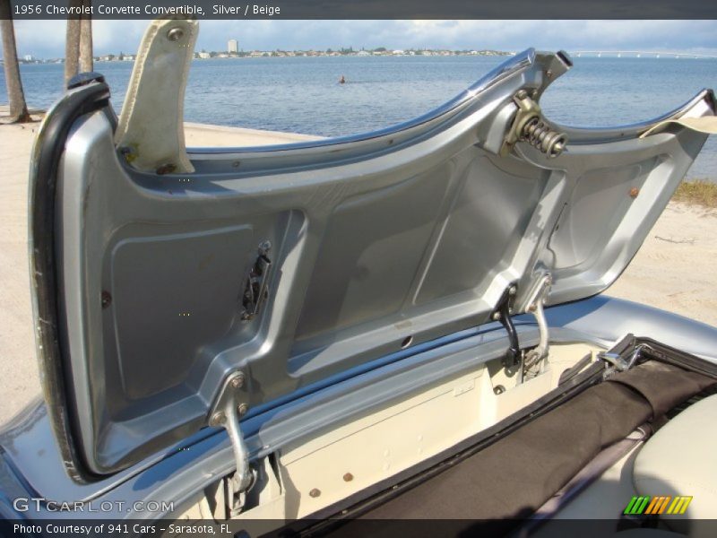 Silver / Beige 1956 Chevrolet Corvette Convertible