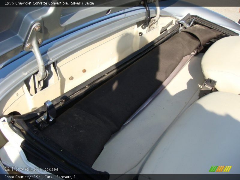 Silver / Beige 1956 Chevrolet Corvette Convertible