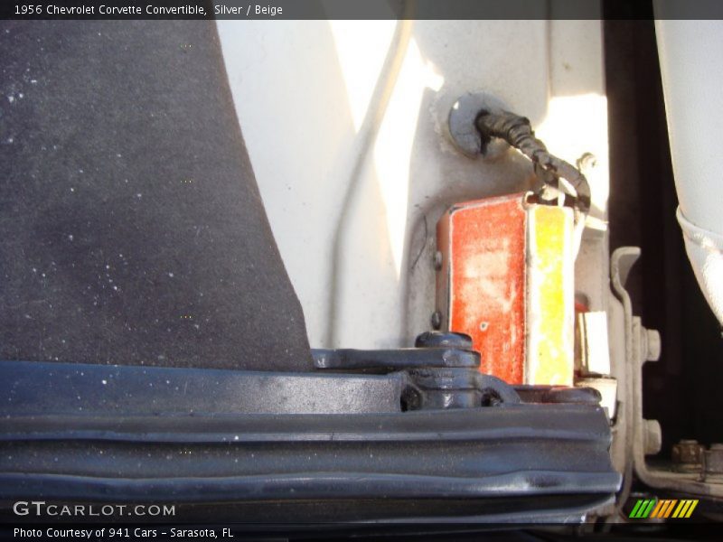 Silver / Beige 1956 Chevrolet Corvette Convertible