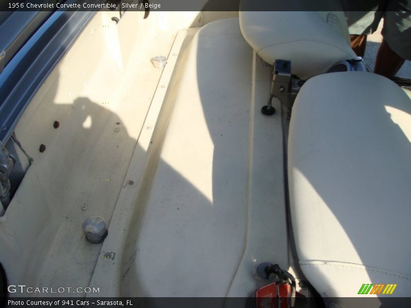 Silver / Beige 1956 Chevrolet Corvette Convertible