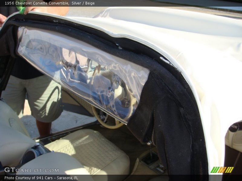 Silver / Beige 1956 Chevrolet Corvette Convertible