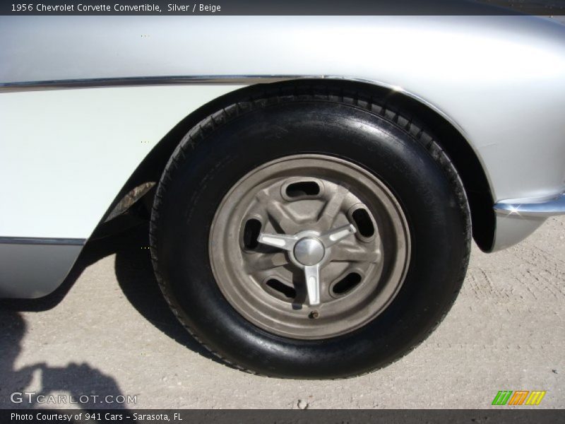 Silver / Beige 1956 Chevrolet Corvette Convertible