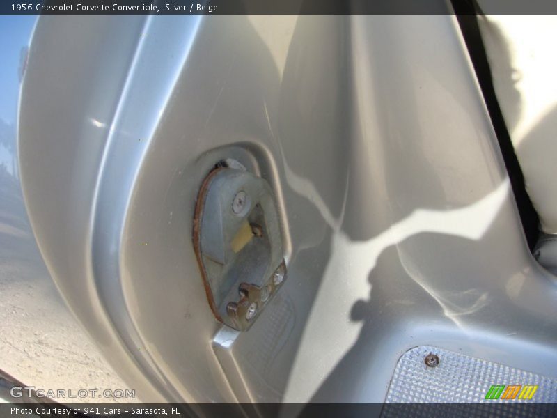 Silver / Beige 1956 Chevrolet Corvette Convertible