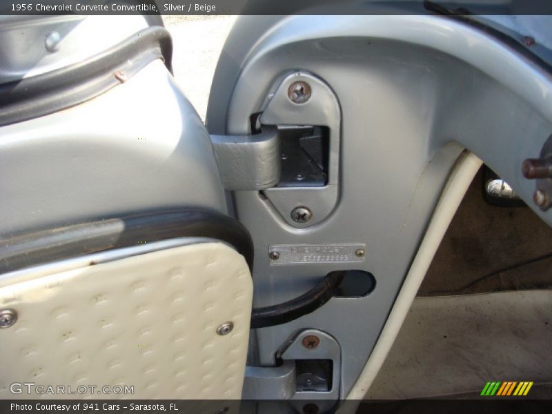 Silver / Beige 1956 Chevrolet Corvette Convertible