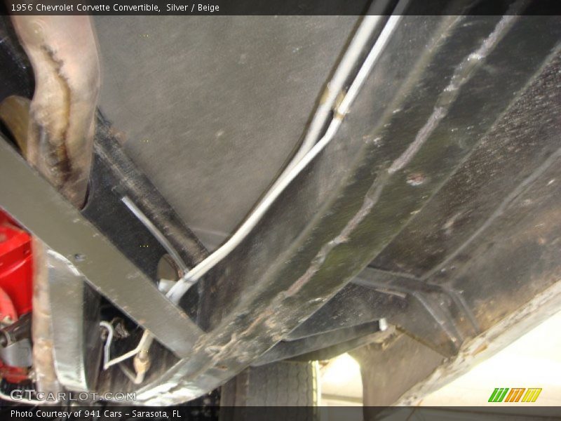 Silver / Beige 1956 Chevrolet Corvette Convertible