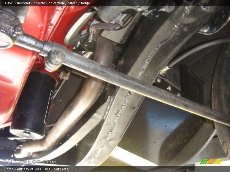 Silver / Beige 1956 Chevrolet Corvette Convertible