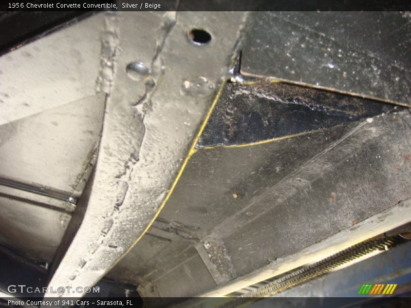 Silver / Beige 1956 Chevrolet Corvette Convertible